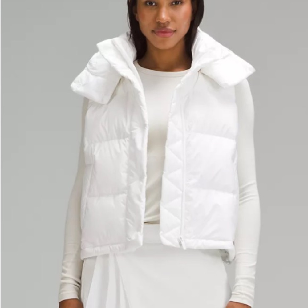 Wunder puff vest in white